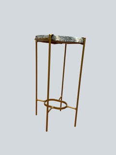 Unusual Modern Handcrafted Geode Drinks Table