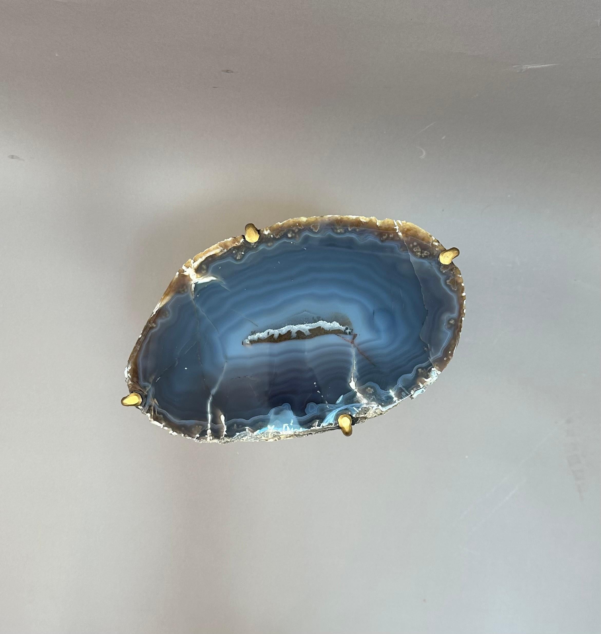 Unusual Modern Handcrafted Geode Drinks Table In New Condition In Middleburg, VA