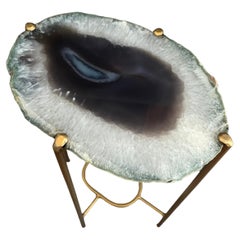 Unusual Modern Handcrafted Geode Drinks Table