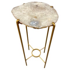 Unusual Modern Handcrafted Geode Drinks Table