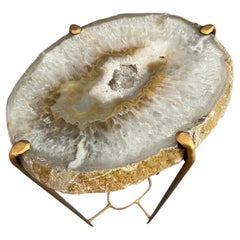 Unusual Modern Handcrafted Geode Drinks Table