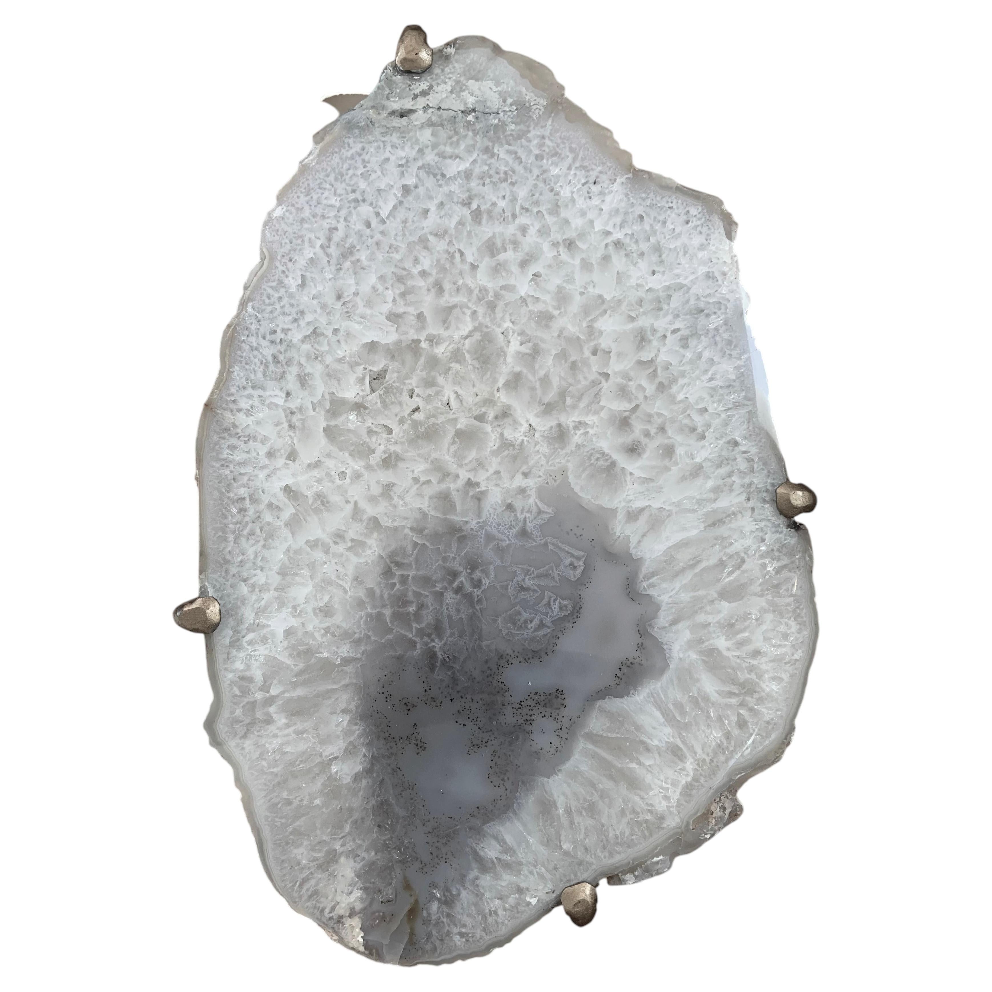 Unusual Modern Handcrafted Geode Drinks Table