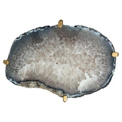 Unusual Modern Handcrafted Geode Drinks Table