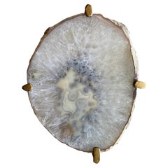 Unusual Modern Handcrafted Geode Drinks Table