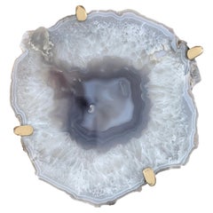 Unusual Modern Handcrafted Geode Drinks Table
