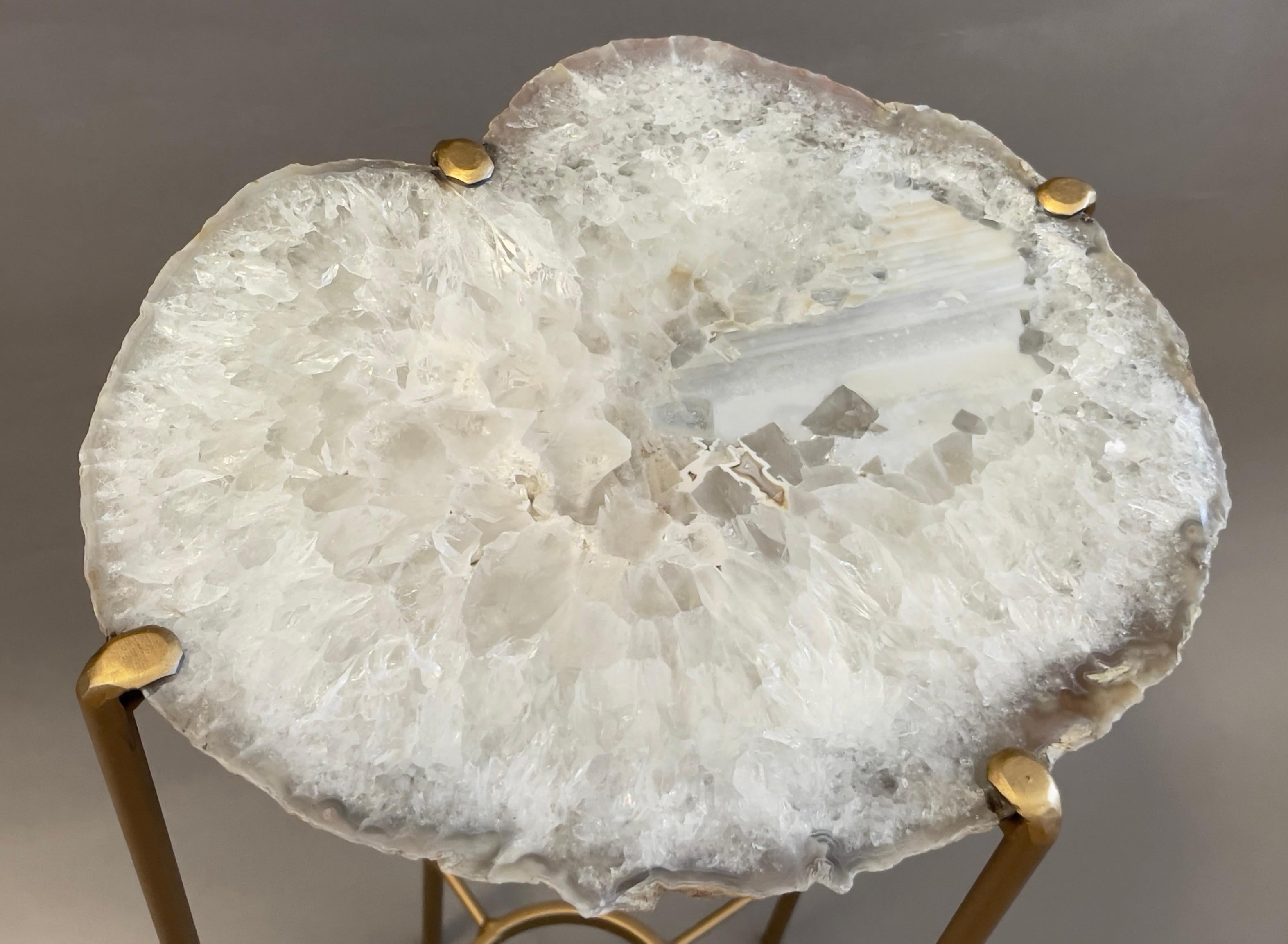 Organic Modern Unusual Modern Handcrafted Geode Table