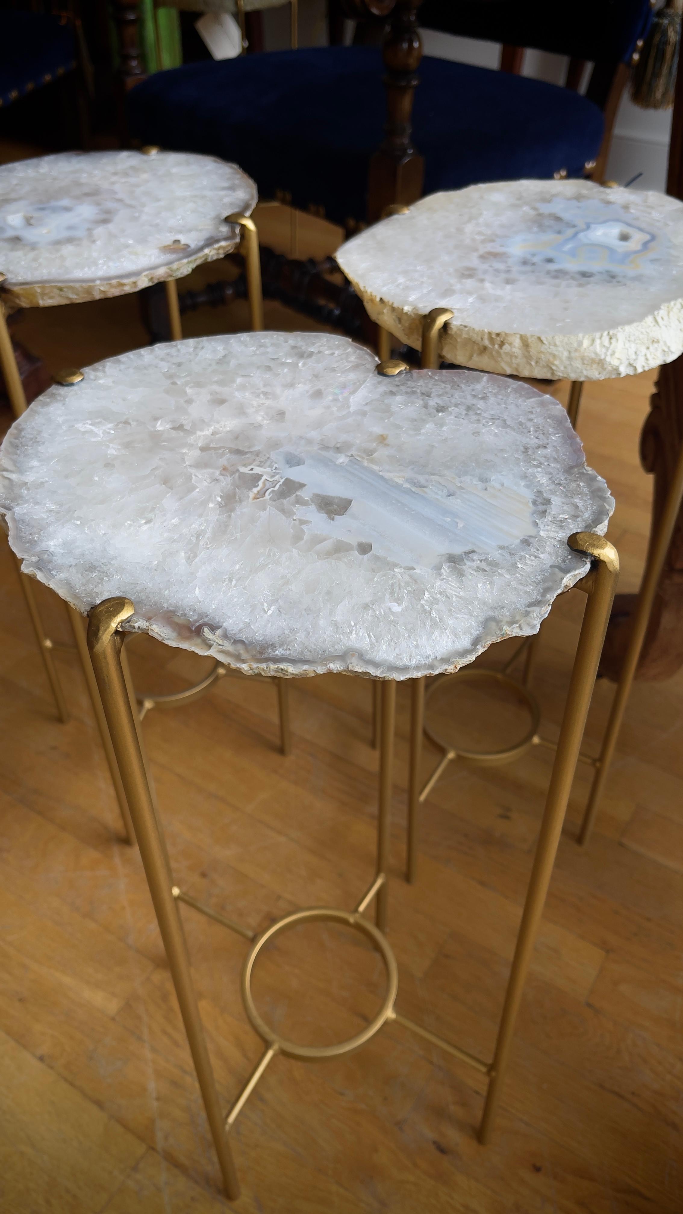 Contemporary Unusual Modern Handcrafted Geode Table