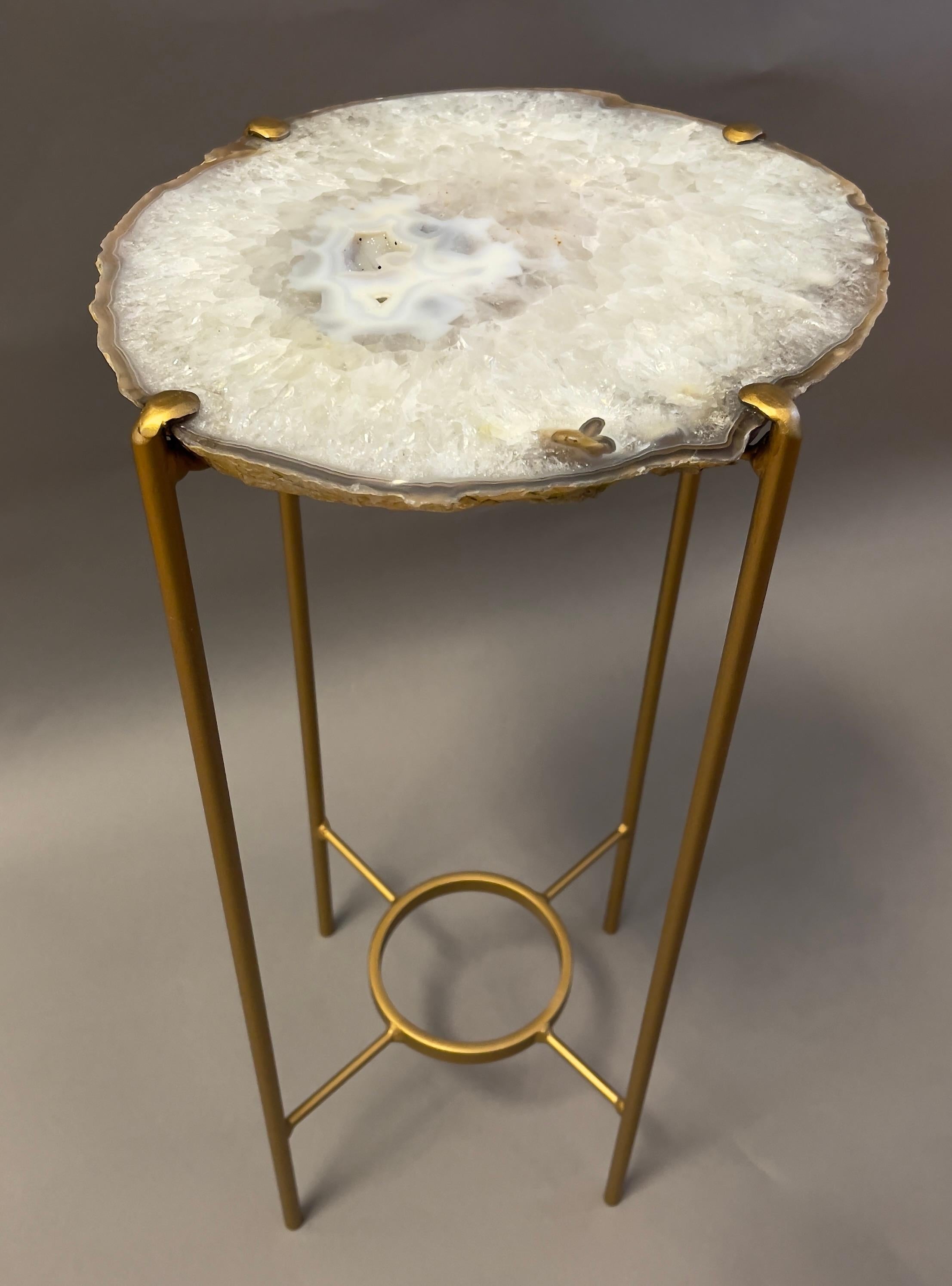 Unusual Modern Handcrafted Geode Table 1