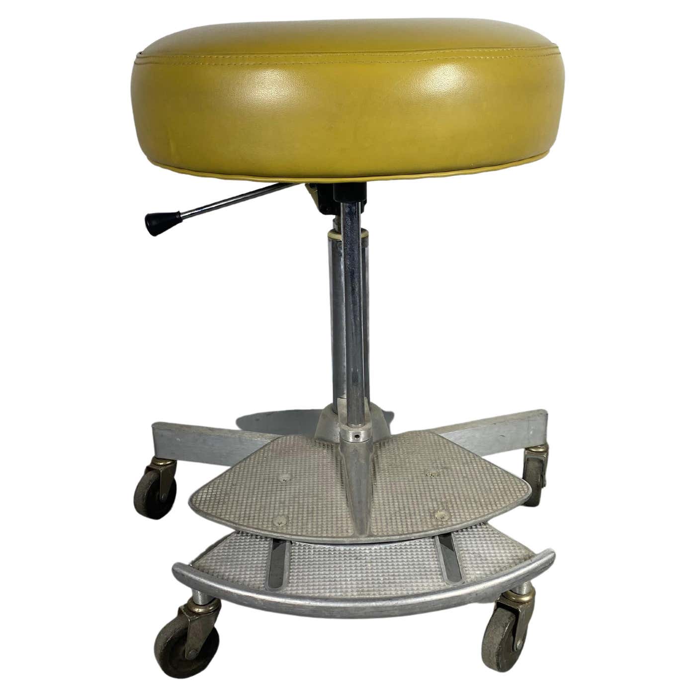 Unusual Modern Industrial Adjustable Height Dental / Task Stool by Den ...