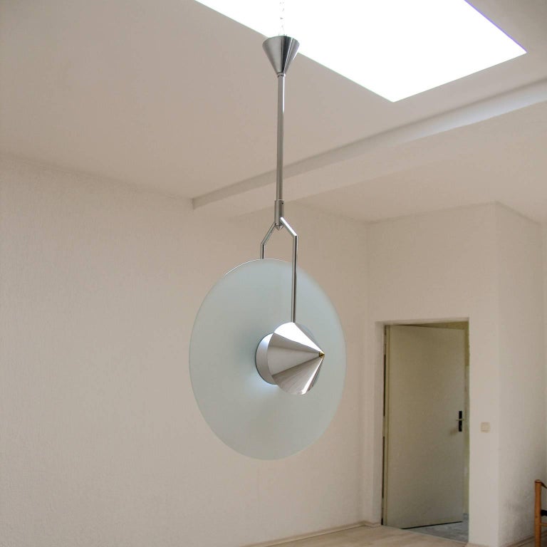 Unusual Modernist Art Deco Ceiling Light