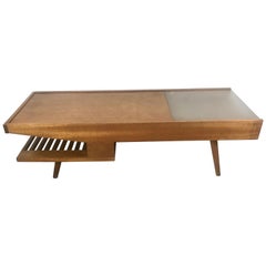 Unusual Modernist Coffee/ Cocktail Table by John Keal for Brown Saltman