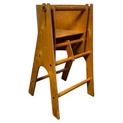 Used Unusual Modernist Plywood Childs High Chair / Sculpture ...Amazing Design