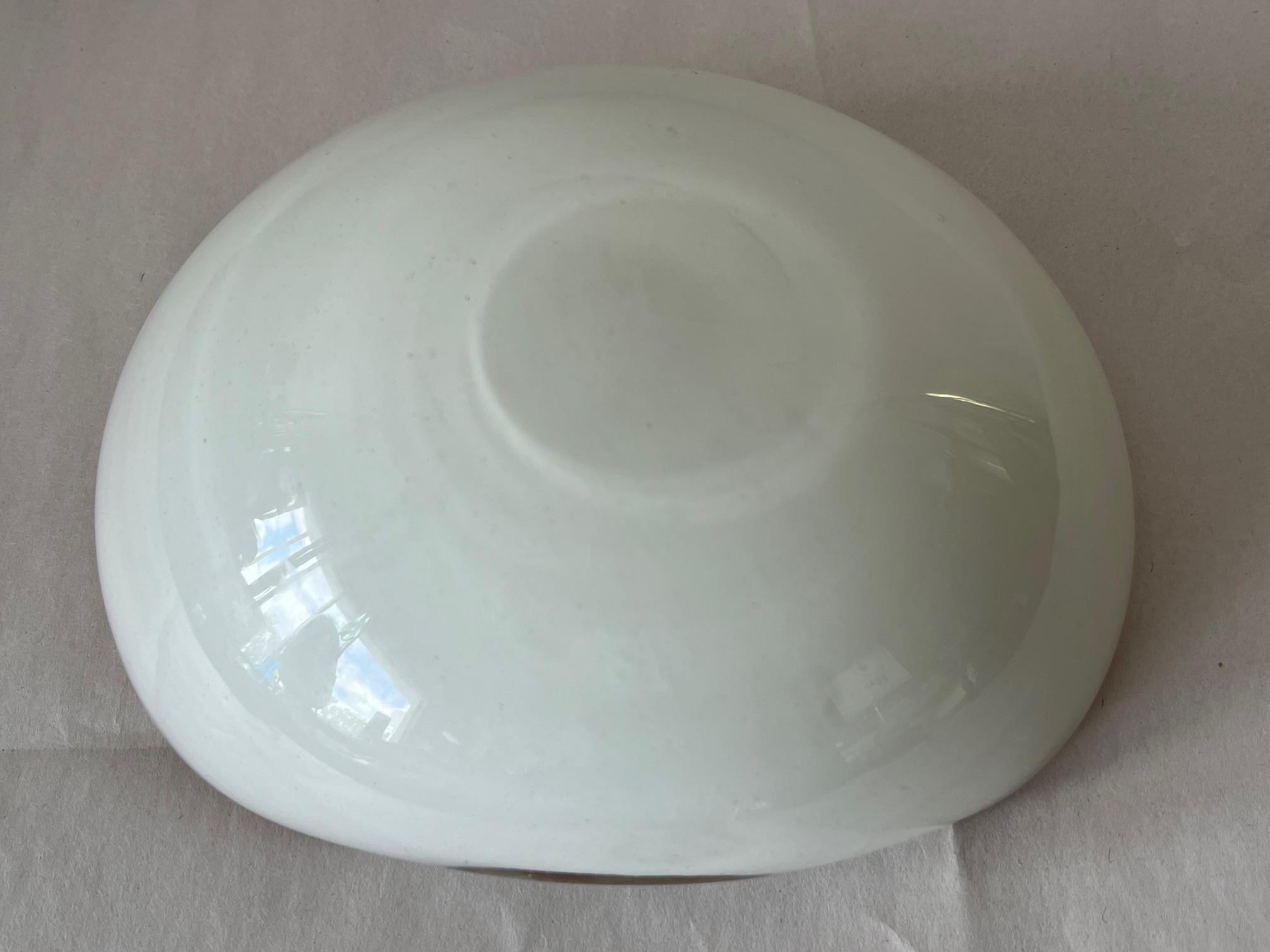 Unusual Murano Glass Bowl Ashtray Italy 1950's For Sale 1