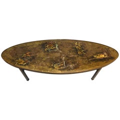 Unusual Oval Laverne Coffee Table