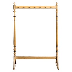Antique Unusual Painted Hat and Coat Stand, 19th Century