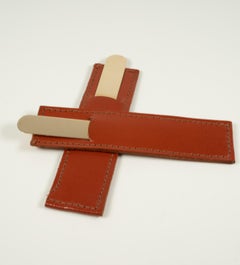 Unusual Pair 14 Karat Yellow Gold Collar Stays