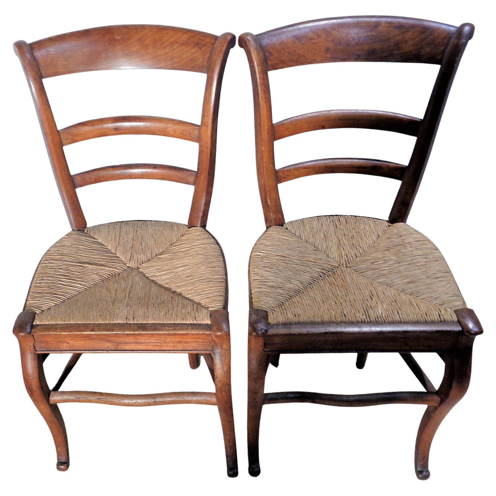 French Provincial  18th Century Country French Chairs For Sale