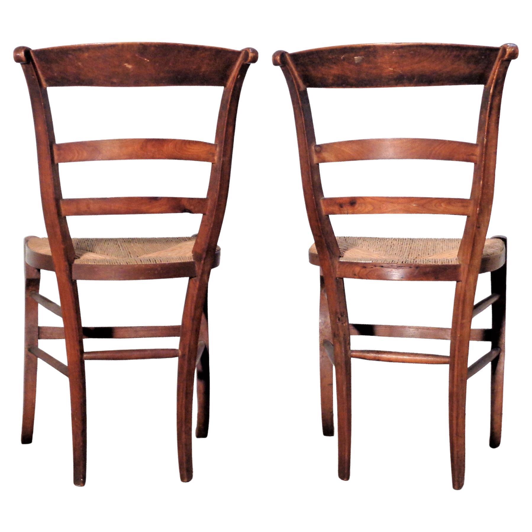 Rush  18th Century Country French Chairs For Sale