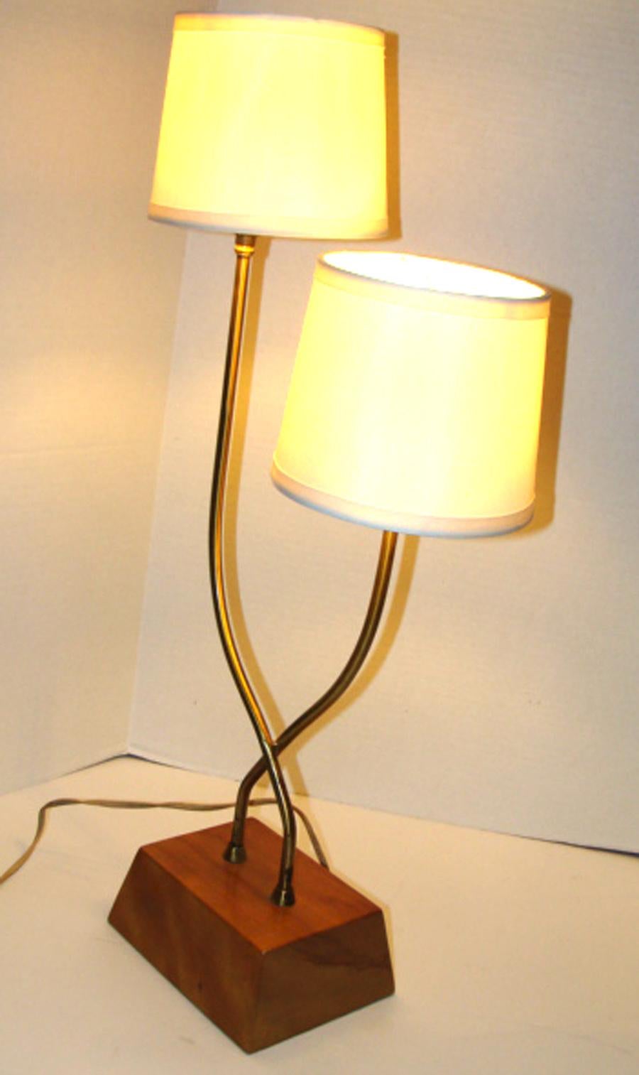 Unusual Pair of Heifetz Table Lamps (Moderne der Mitte des Jahrhunderts) im Angebot