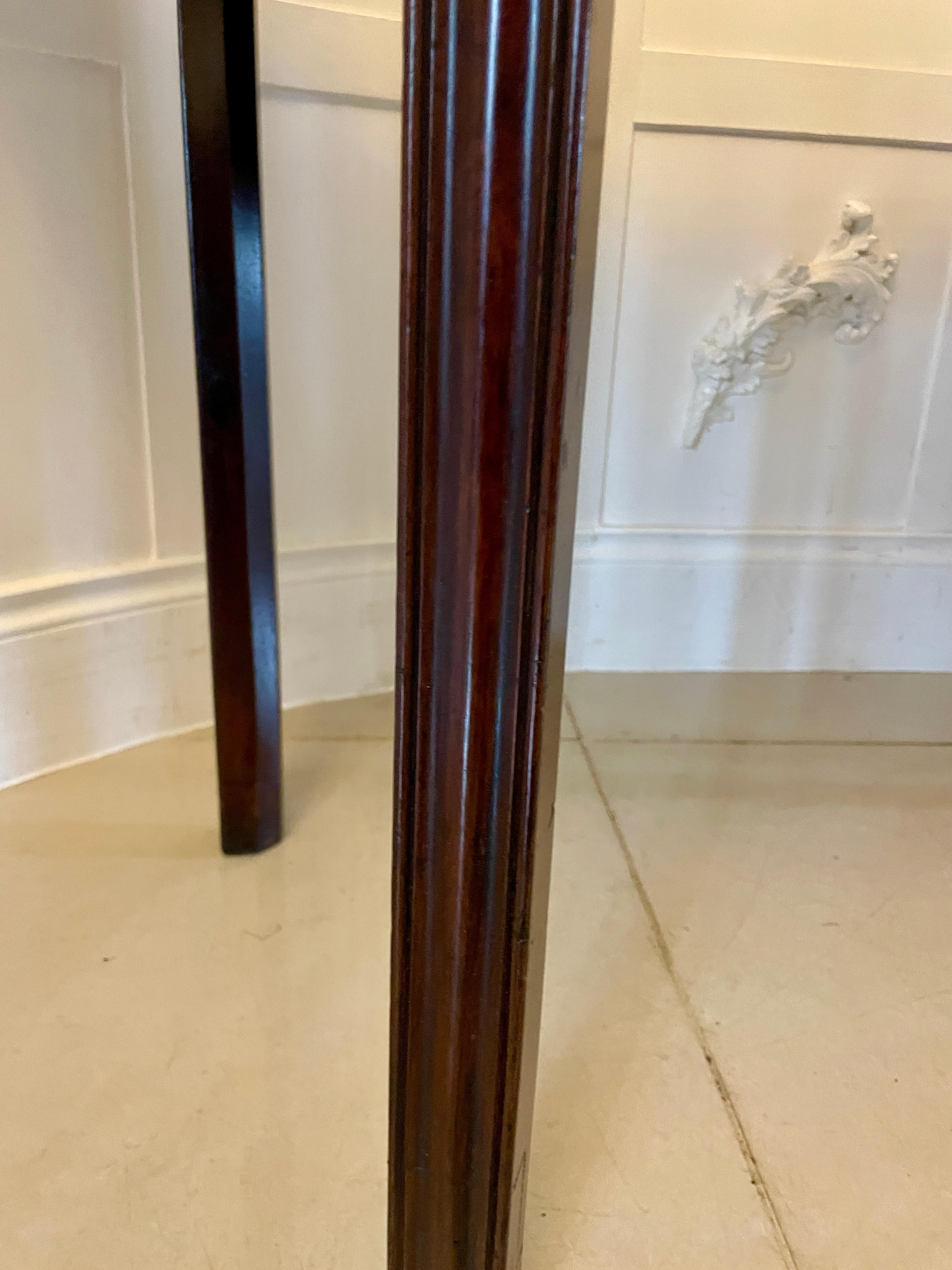 Other Unusual Pair of Antique George III Quality Mahogany Demi-Lune Consoles Tables For Sale