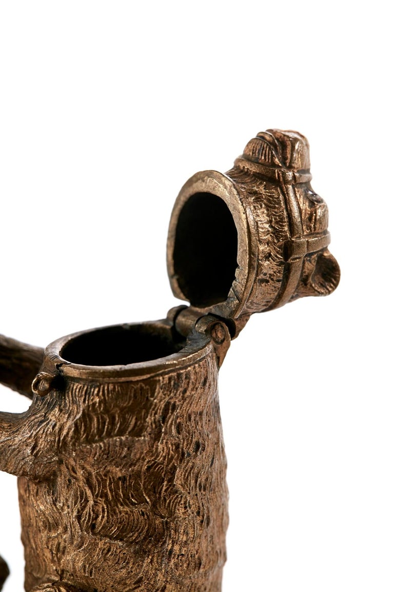 Unusual Pair of Antique Victorian Brass Bears at 1stDibs