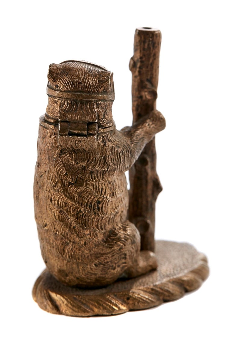 Unusual Pair of Antique Victorian Brass Bears at 1stDibs