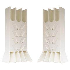 Unusual Pair of Bespoke Plaster "Epi de Ble" Sconces