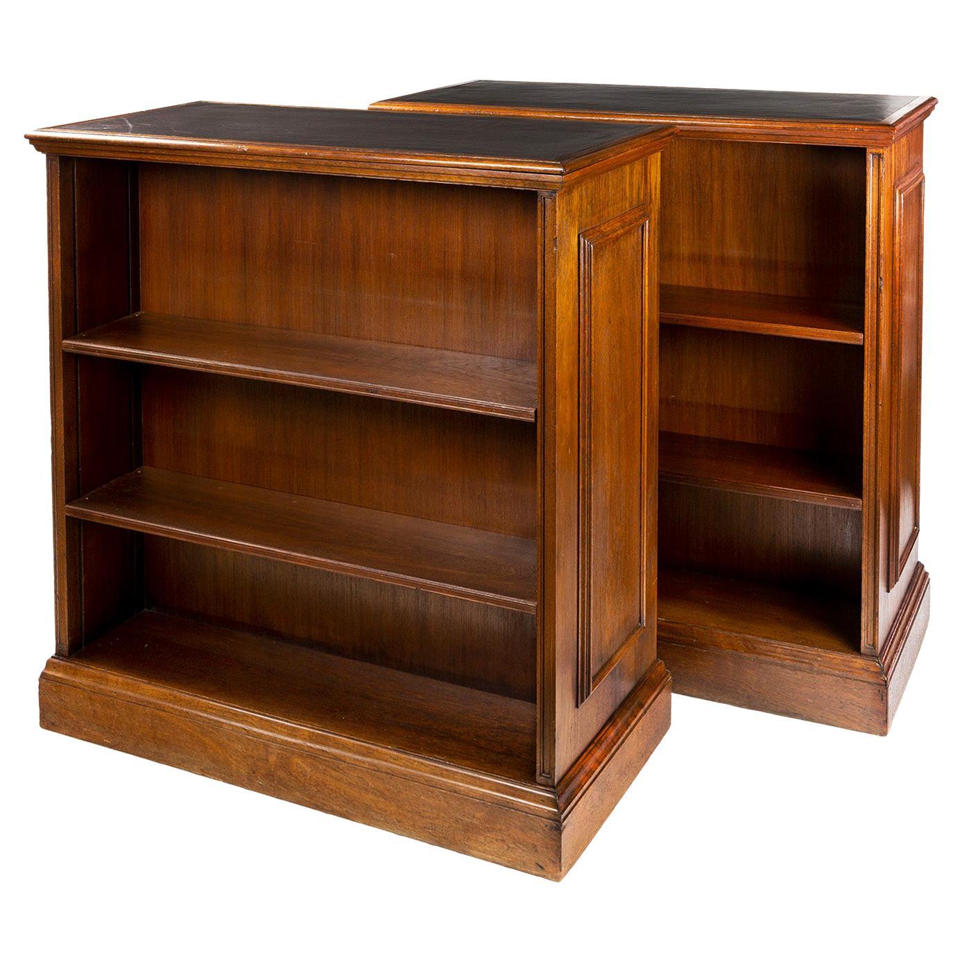 Unusual Pair of Double Sided Bookcases by Waring and Gillow