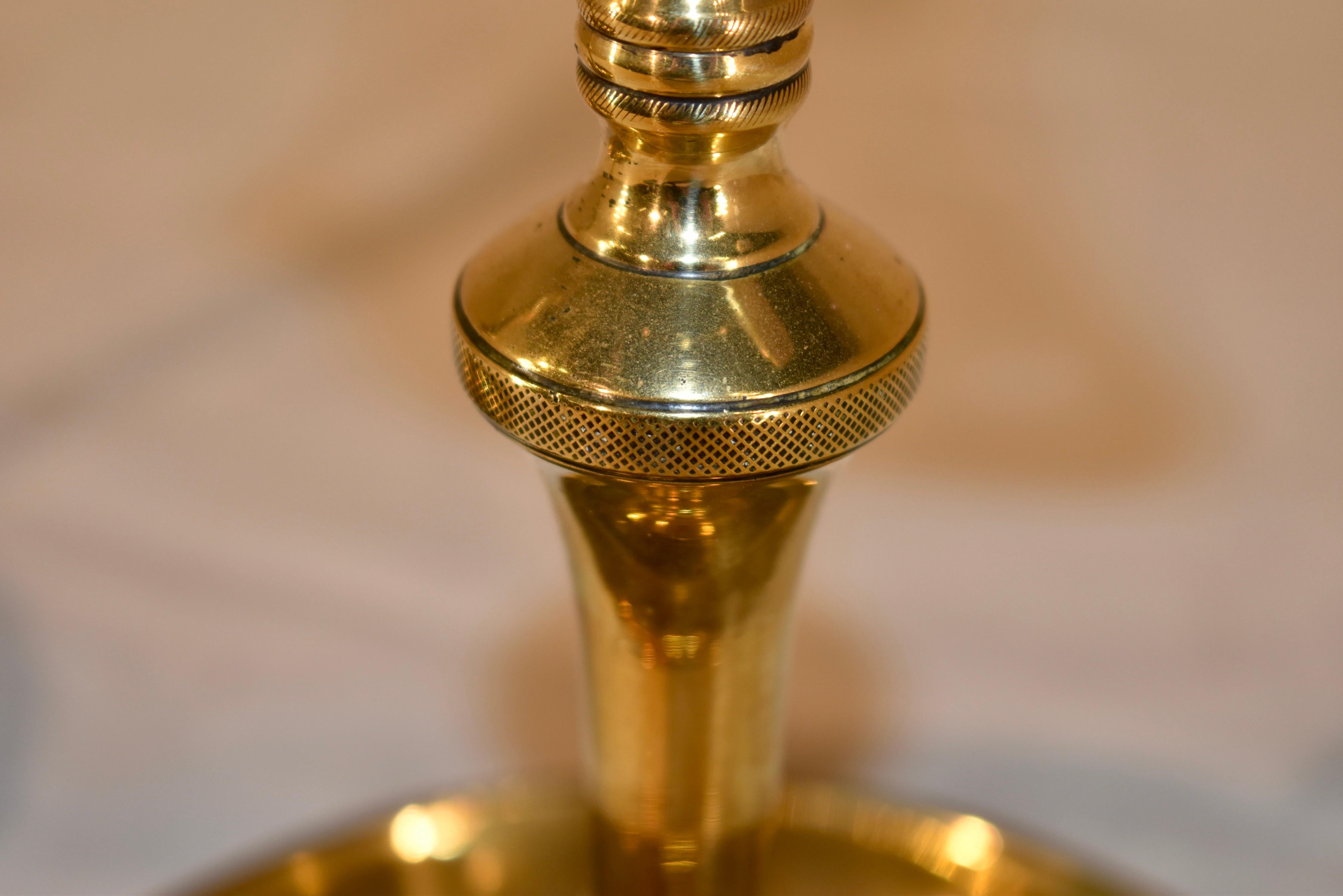 Unusual pair of Early 19th Century Georgian Tavern Bell Candlesticks For Sale 3