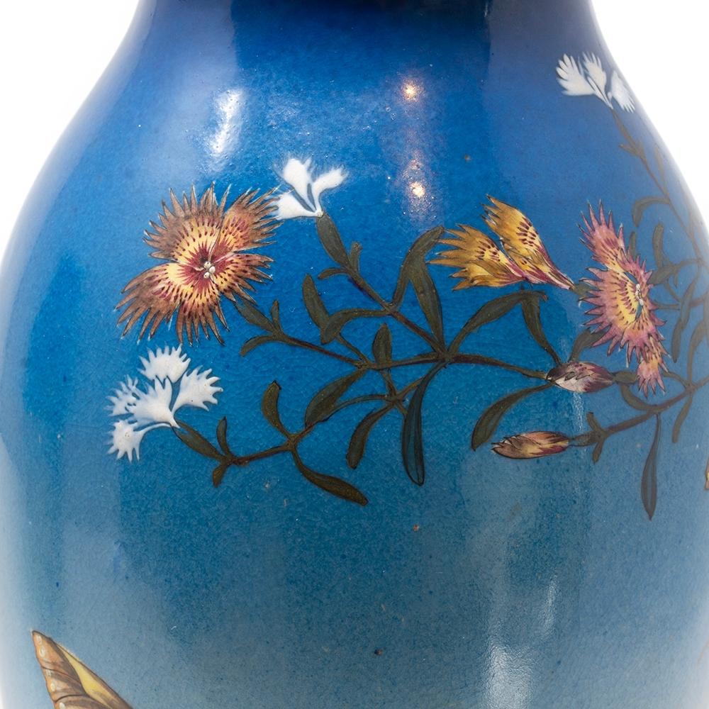 Insolita coppia di vasi giapponesi del periodo Meiji (1868-1912) di Satsuma di Kinkozan in vendita 8