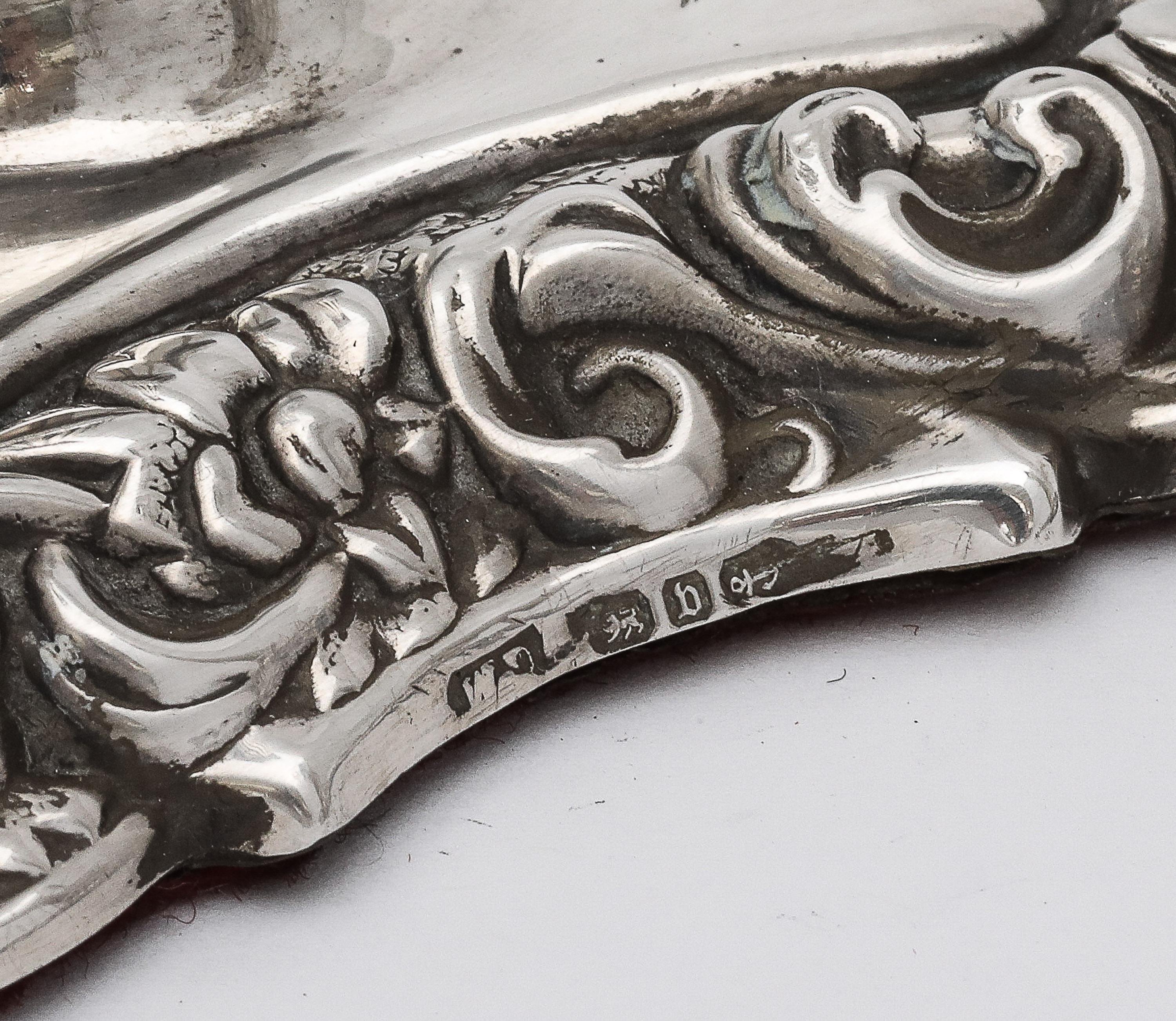 Unusual Pair of Victorian Period Sterling Silver Column-Form Candlesticks 3