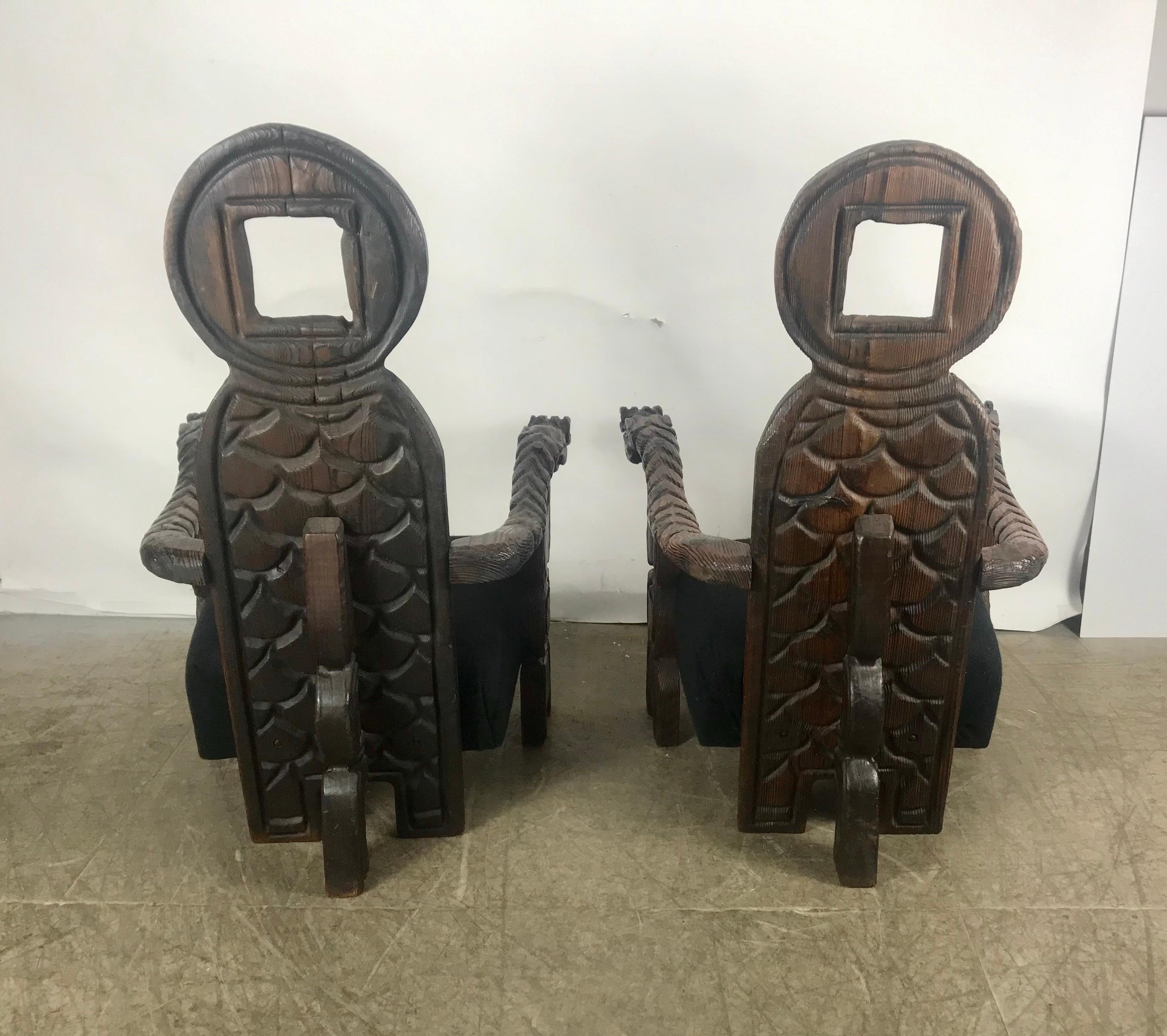 Paire de fauteuils de salon Teki modernes inhabituels de William Westenhaver pour Witco Bon état - En vente à Buffalo, NY