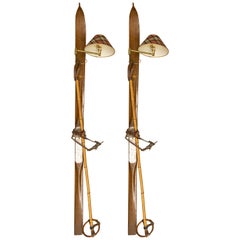   Wall Lamps with Skis for Mountain House