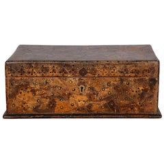 Unusual Palmwood Marquetry Box