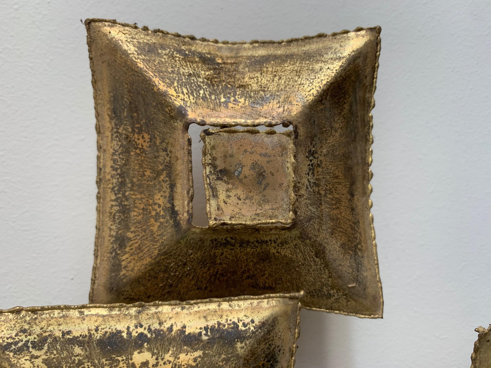 Unusual Patinated Brass Sculpture 4