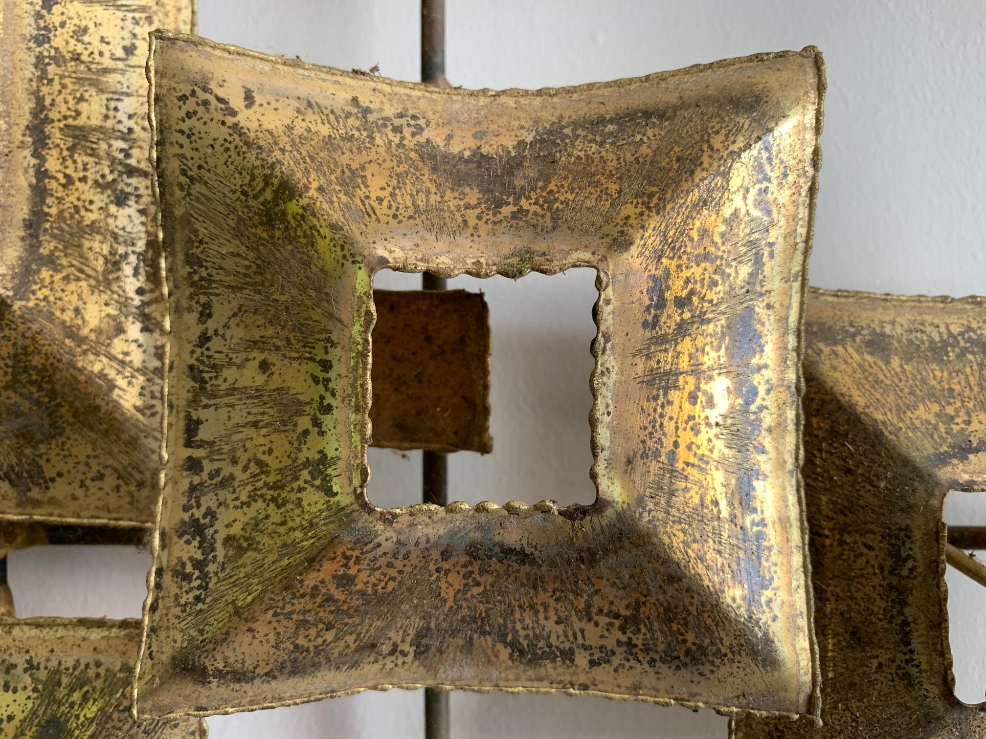 Unusual Patinated Brass Sculpture 3