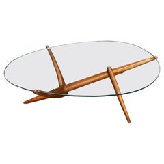 Table basse sculpturale de style Pierluigi Giordani du milieu du siècle dernier