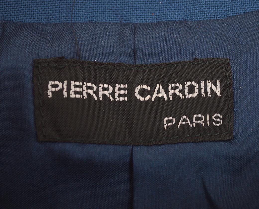 Unusual Pierre Cardin Blue Bolero Cropped Jacket 1