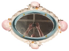 Unusual Porcelain Plateau With Sea Shell Decoration