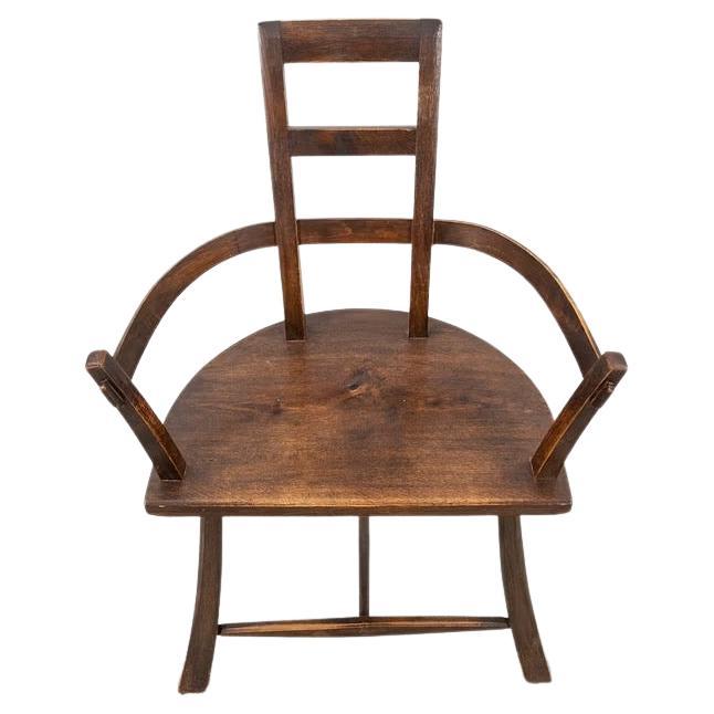 Ungewöhnlicher schwedischer primitiver Stuhl des 19. Jahrhunderts (Primitiv) im Angebot