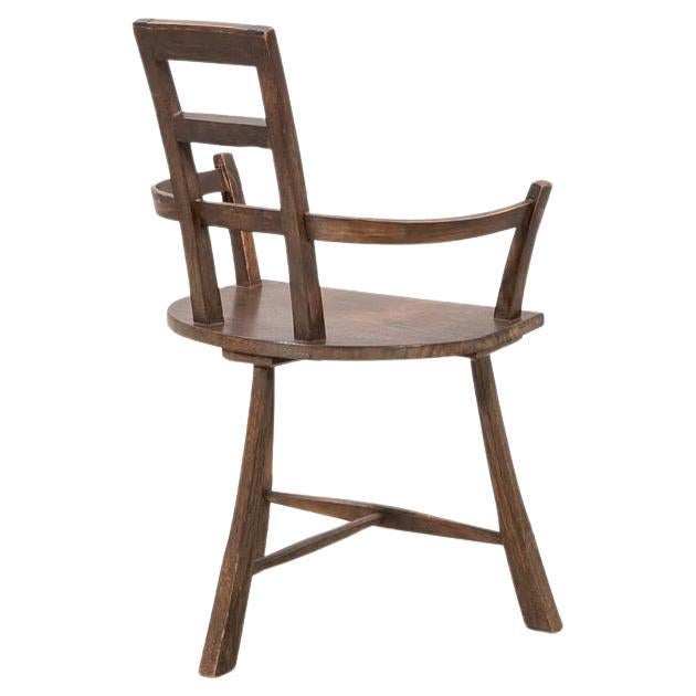 Ungewöhnlicher schwedischer primitiver Stuhl des 19. Jahrhunderts (Schwedisch) im Angebot