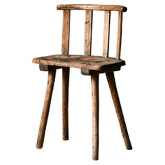 Antique Unusual Primitive 19th Century Swedish Chair