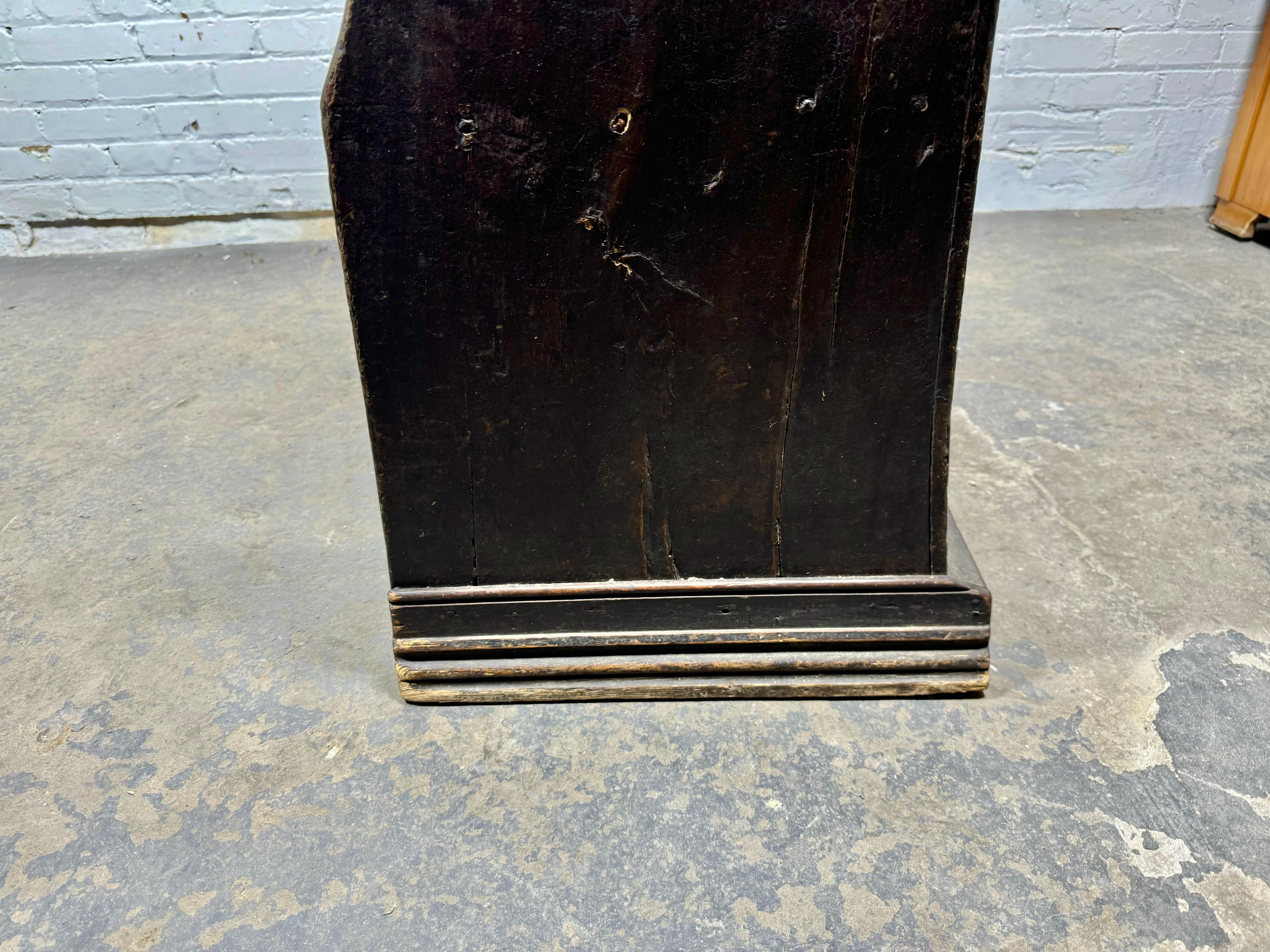 Late 19th Century Unusual Pub Bench / hall seat , Folk art.. hand-made late c.1800's