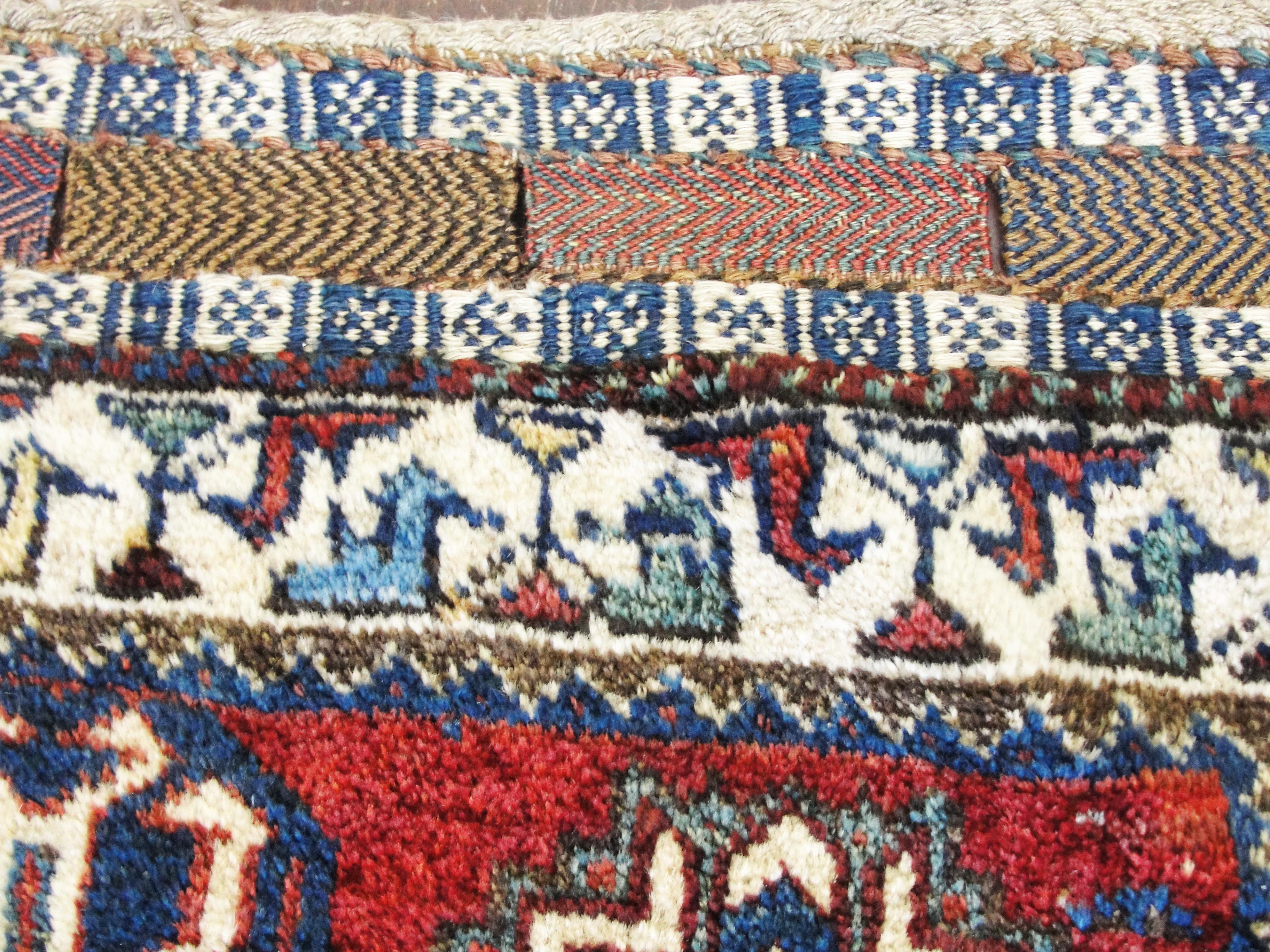 Tribal Antique Qashqai Persian Rug/Bag For Sale