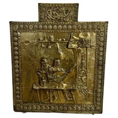 Unusual quality antique Edwardian ornate brass stick stand