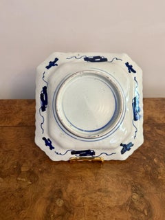Unusual quality antique Japanese imari square shaped plate