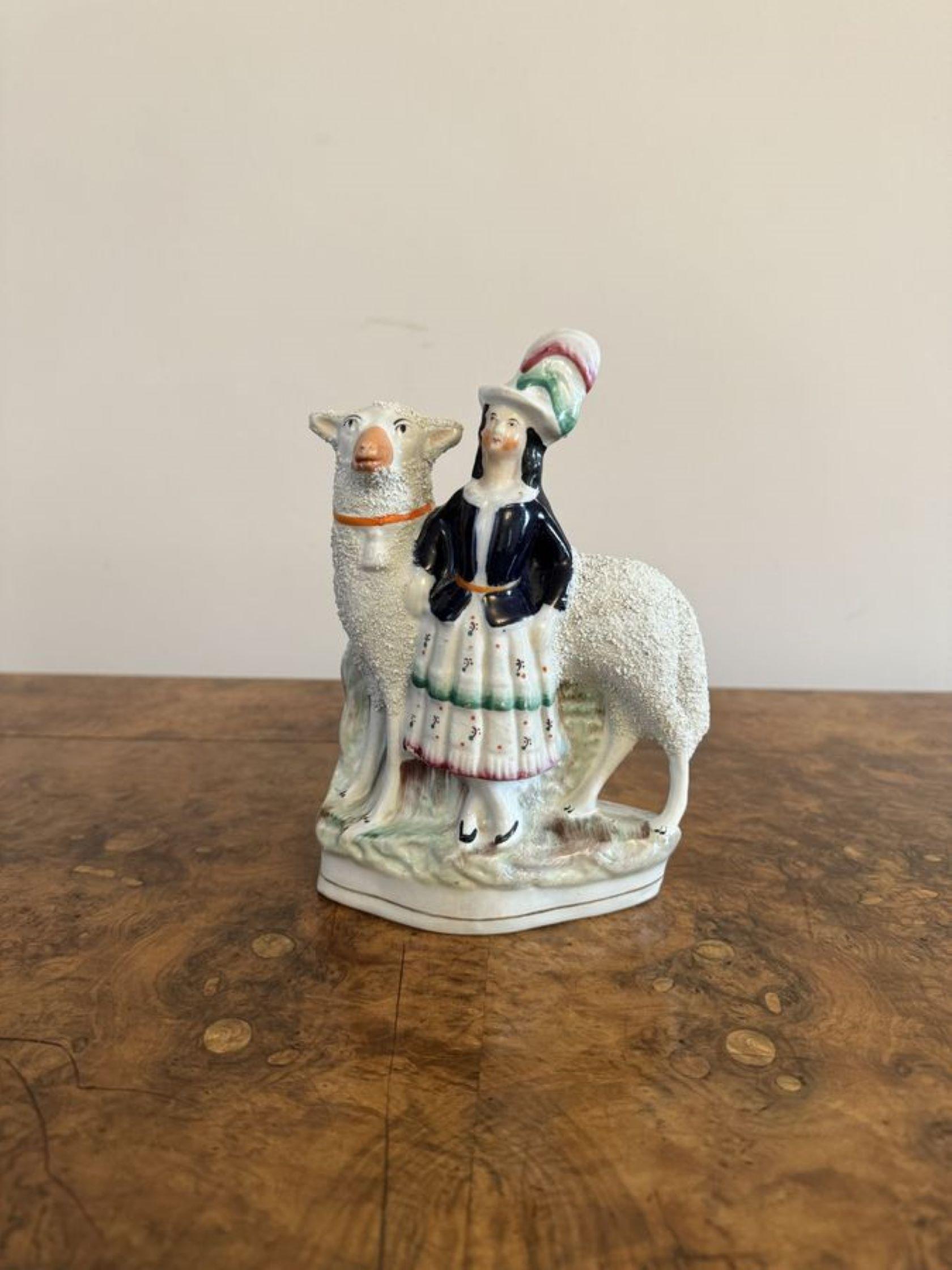 19th Century Unusual quality pair of antique Victorian 'Royal' Staffordshire figures For Sale