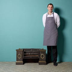 Unusual Regency Hob Grate with Cast Brass Detailing