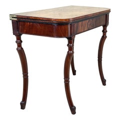 Unusual Regency Mahogany Tea Table