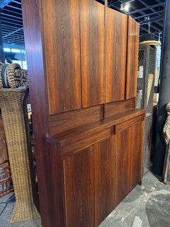 Unusual Rosewood Bookcase/Secretary Cabinet by Carlo Jensen, Poul Hundevad